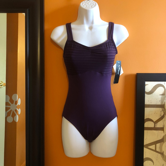 So Danca Other - So Danca new dark purple leotard Sheer inserts